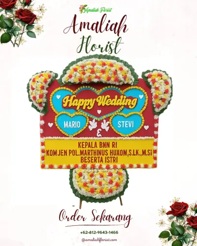 Karangan Papan Bunga Pernikahan di Segeran Kidul